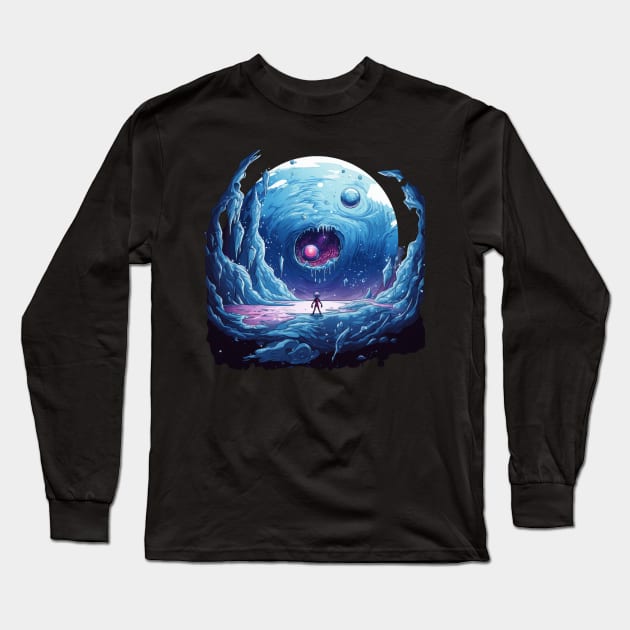 Frozen Planet Long Sleeve T-Shirt by Cosmic Tees